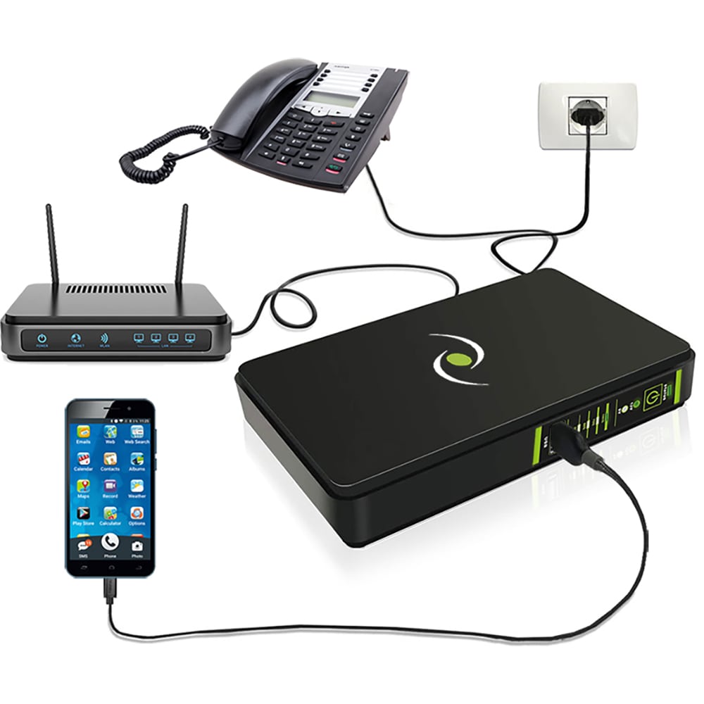 Unitate UPS TECNOWARE Era Plus, 25W, DC 9VDC / 12VDC - POE 24VDC / 48VDC - USB 5VDC