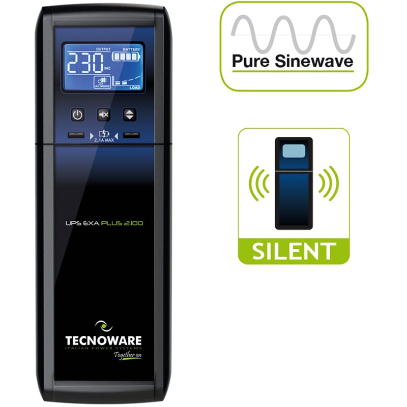 Unitate UPS TECNOWARE EXA PLUS, 2100VA, AVR, IEC
