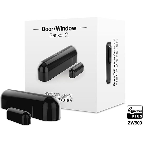 Senzor de usa / fereastra FIBARO FGDW-002-3, Z-Wave, negru