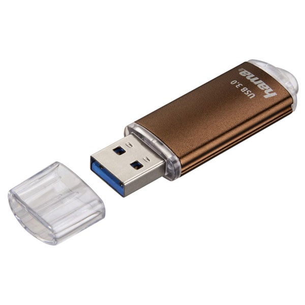 Memorie USB HAMA Laeta FlashPen 124004, 64GB, USB 3.0, maro