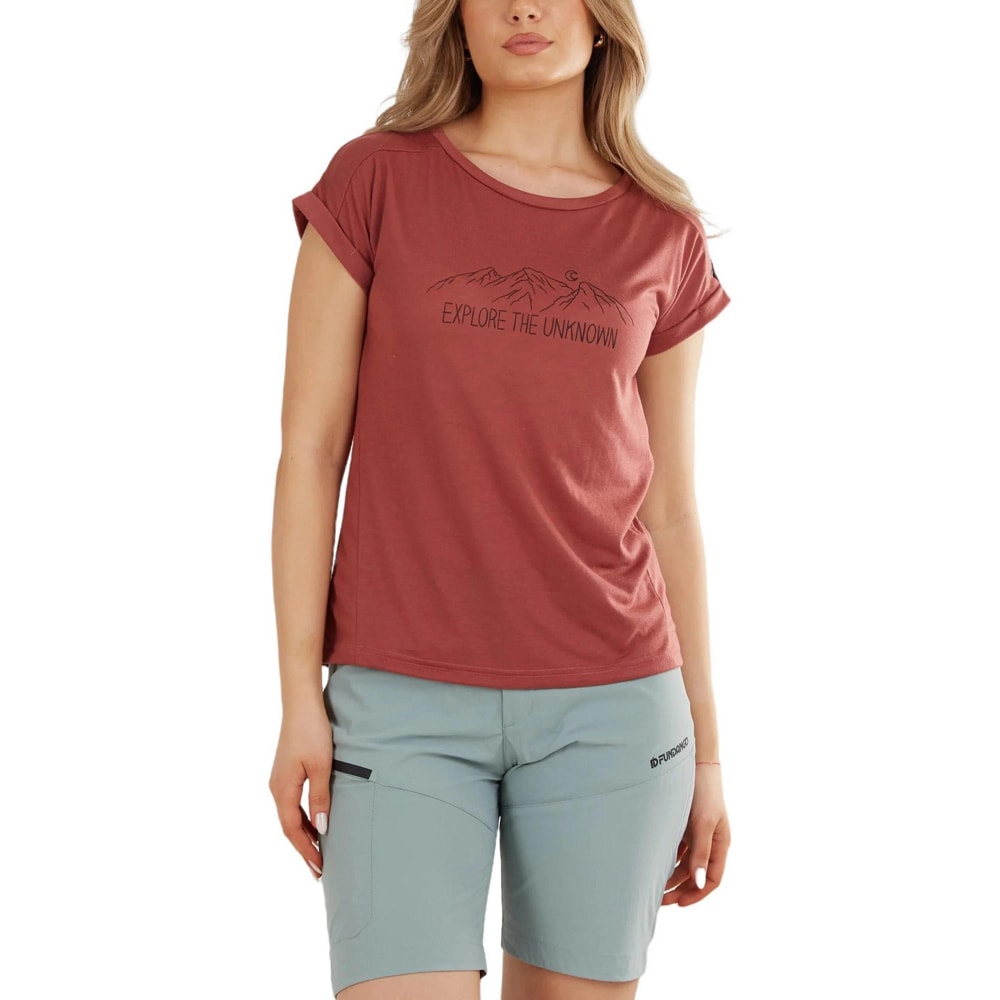 Tricou femei FUNDANGO Atmos, marimea S, rosu