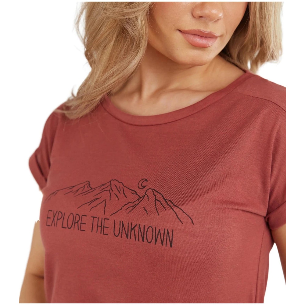 Tricou femei FUNDANGO Atmos, marimea S, rosu