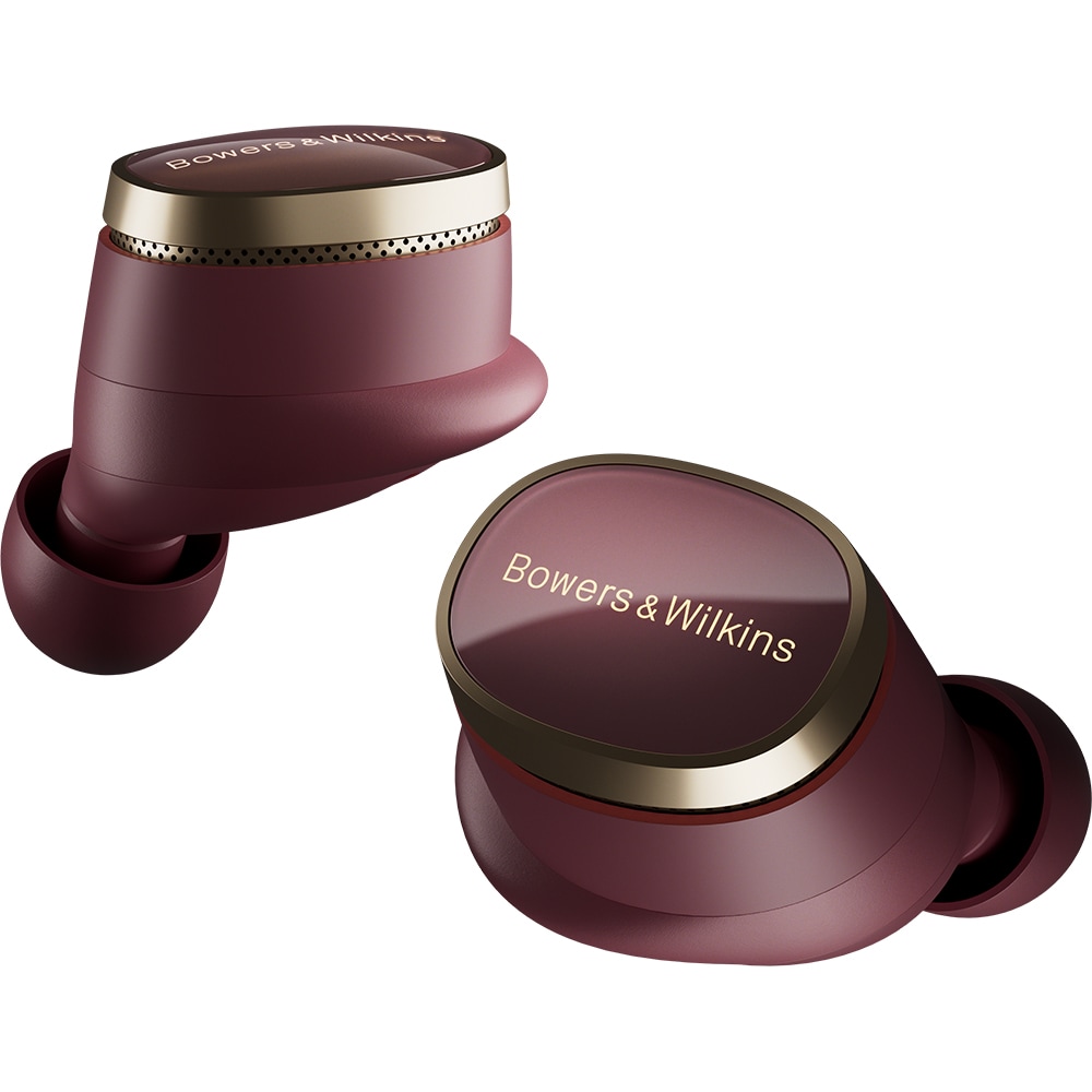 Casti BOWERS & WILKINS Pi8, True Wireless, Bluetooth, In-ear, Microfon, Noise Cancelling, Carcasa incarcare wireless, Burgundy