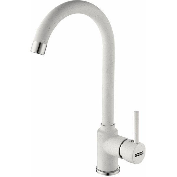 Pachet chiuveta FRANKE BFG 651-78, 1 1/2 cuve, picurator reversibil, granit + baterie Pola, alb
