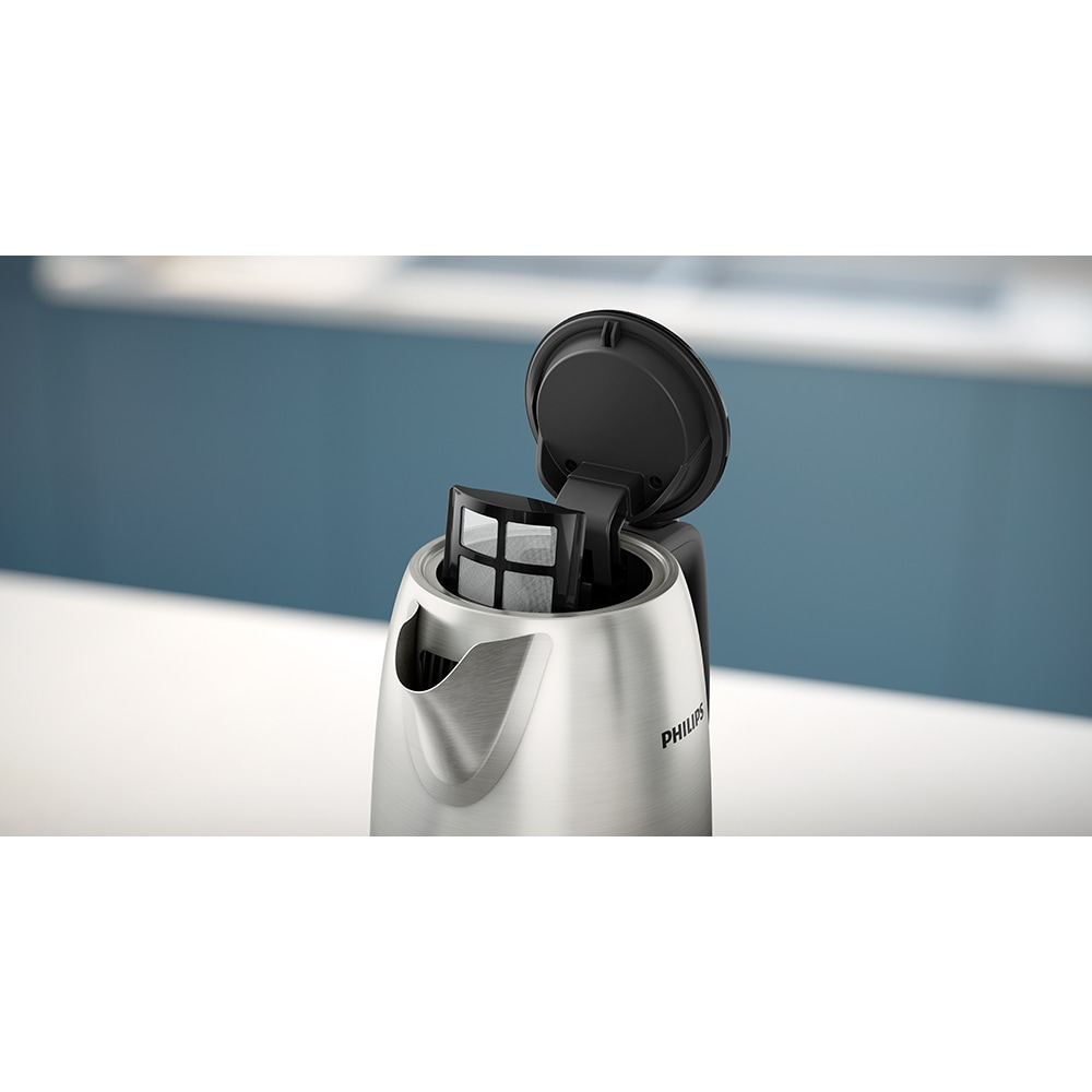 Fierbator apa PHILIPS Daily Collection HD9350/90, 1.7l, 2200W, argintiu-negru