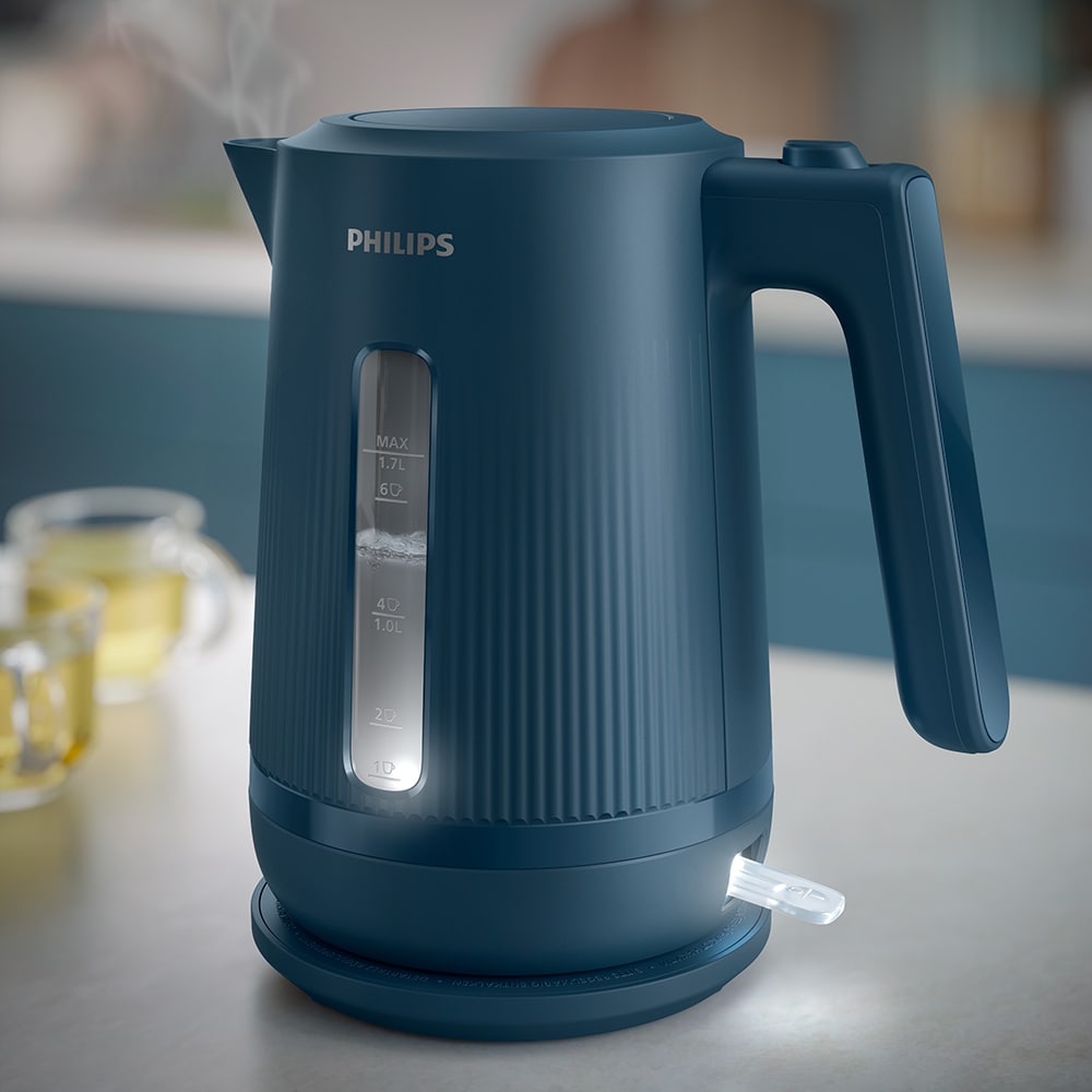 Fierbator apa PHILIPS Seria 3000 HD9411/70, 1.7l, 2200W, albastru inchis