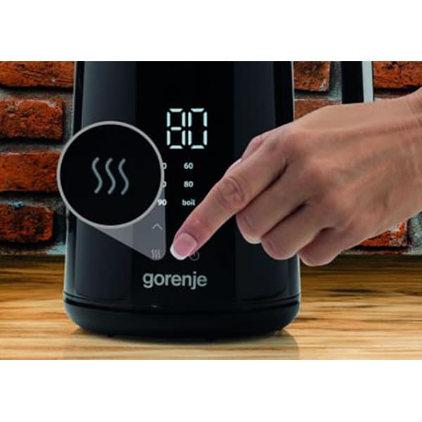 Fierbator apa GORENJE K17DWD, 1.7l, 2200W, negru-argintiu
