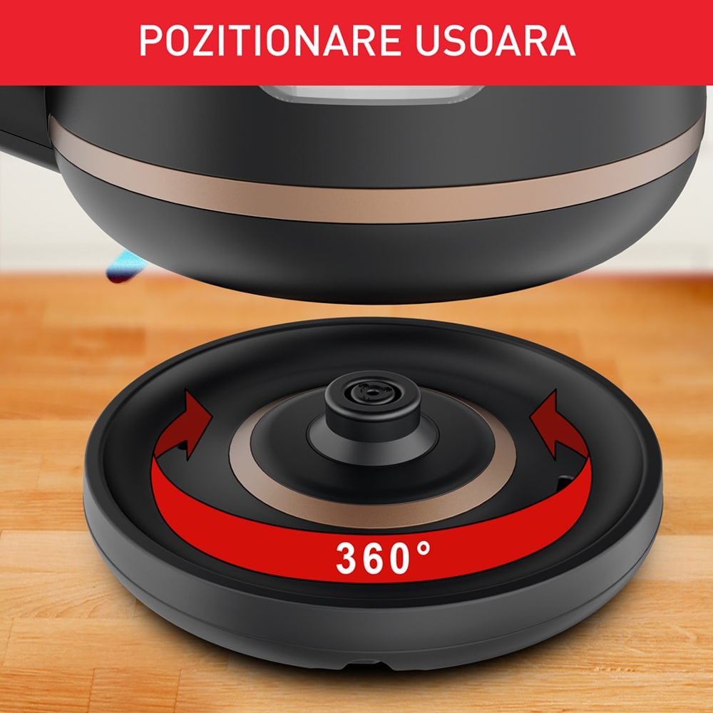 Fierbator apa TEFAL Includeo KI533811, 1l, 1800W, negru