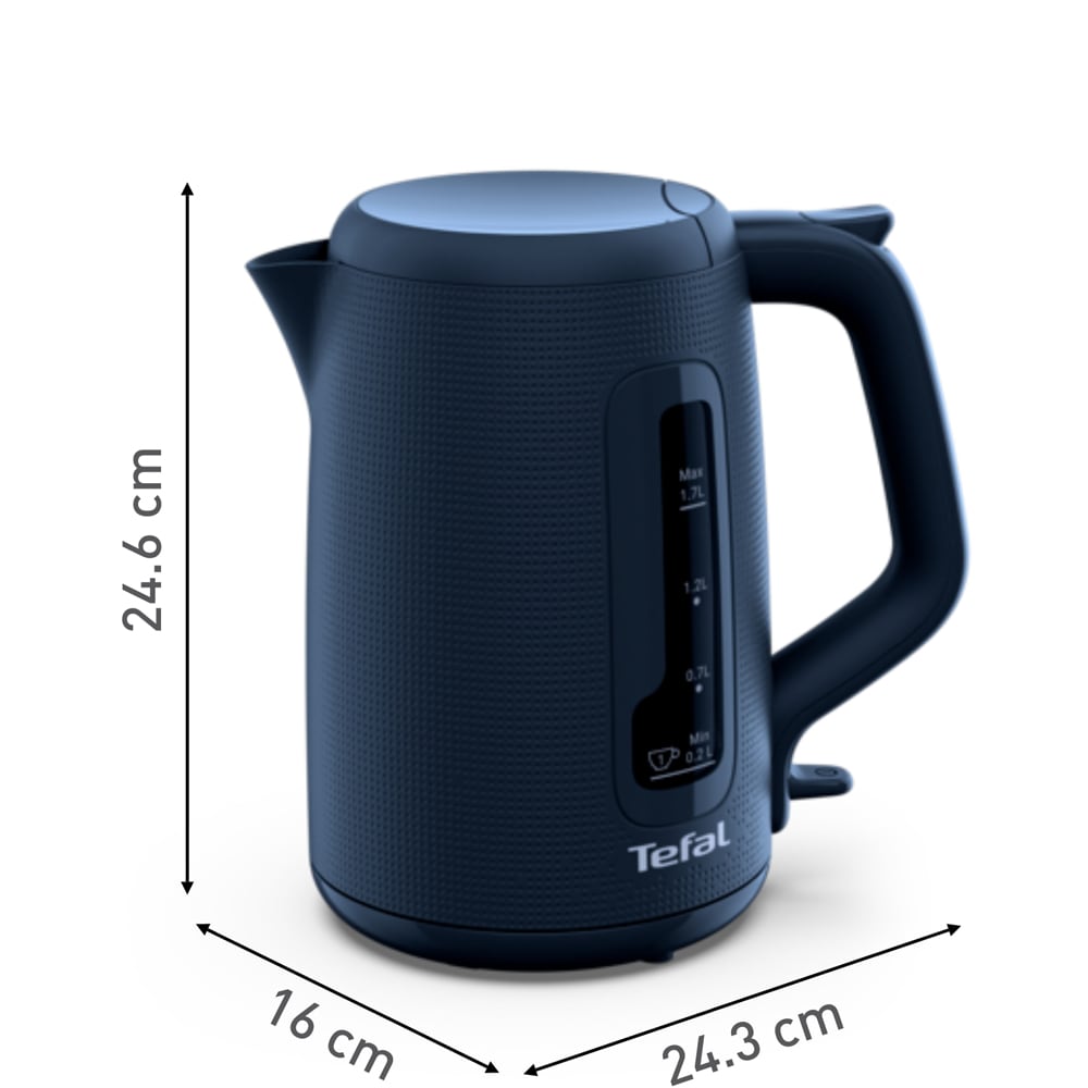 Fierbator TEFAL Morning KO2M0410, 1.7l, 2400W, albastru