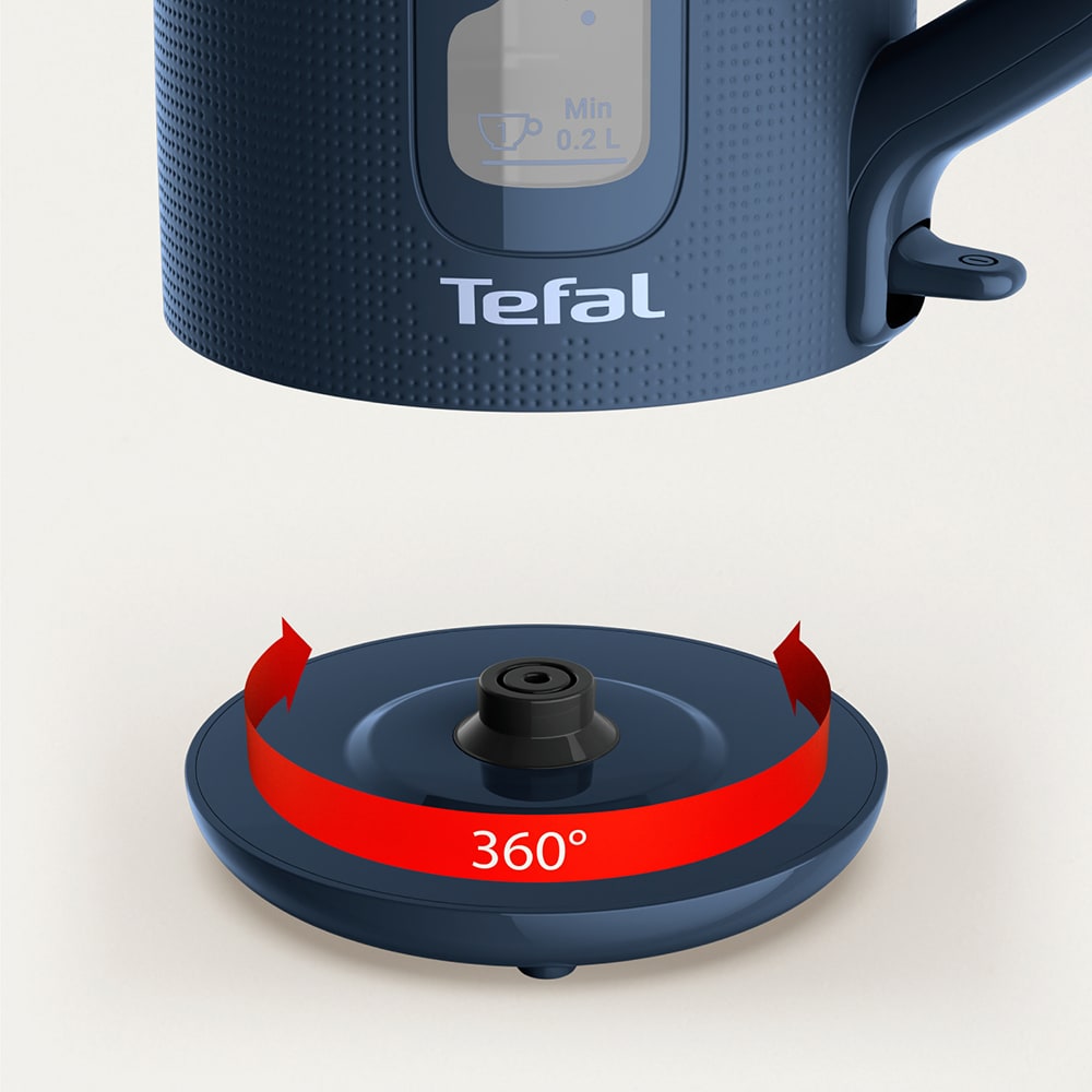 Fierbator TEFAL Morning KO2M0410, 1.7l, 2400W, albastru