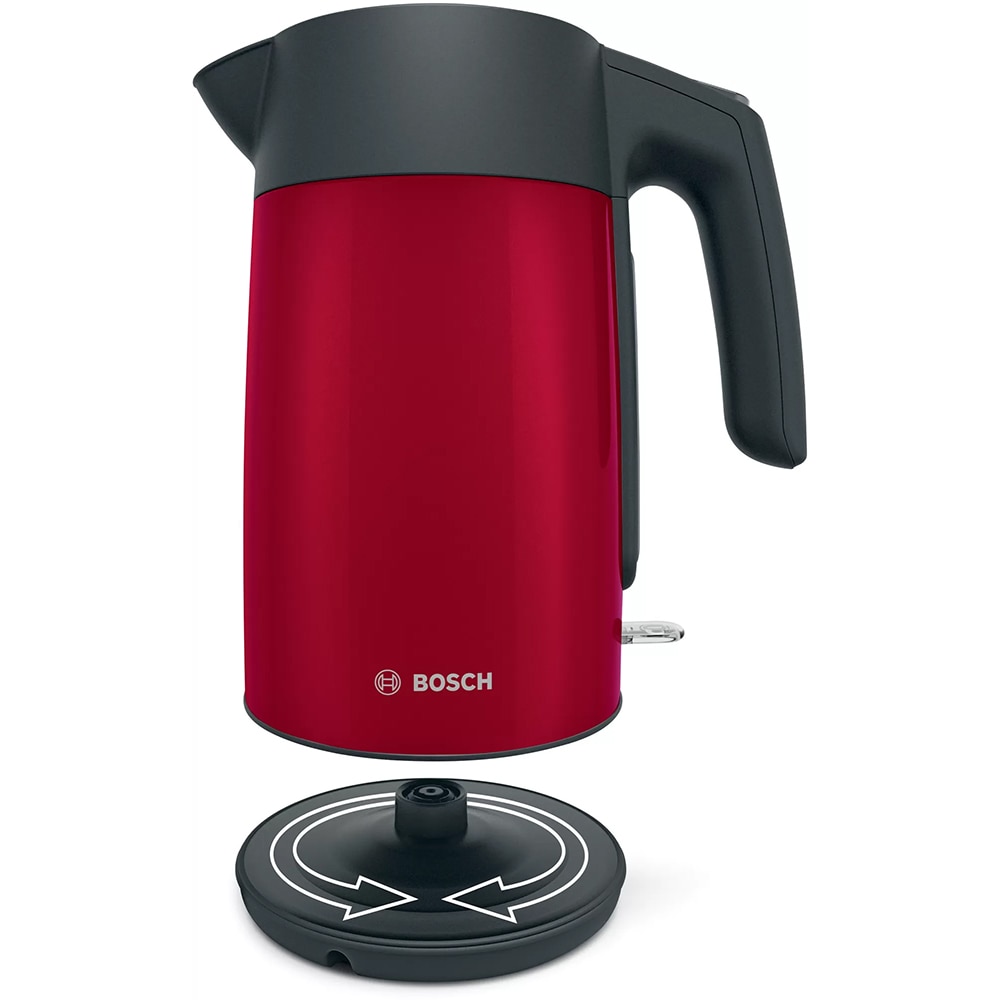 Fierbator apa BOSCH TWK7L464, 1.7l, 2400W, rosu-gri antracit
