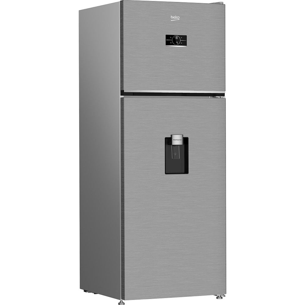 Frigider cu doua usi BEKO B5RDNE504LDXB, No Frost, 477 l, H 186.5 cm, Clasa E, Dozator apa, argintiu