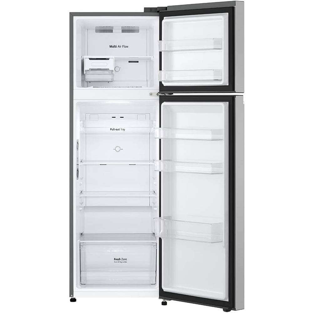 Frigider cu doua usi LG GTBV20PYGKD, No Frost, 266 l, H 168 cm, Clasa E, argintiu