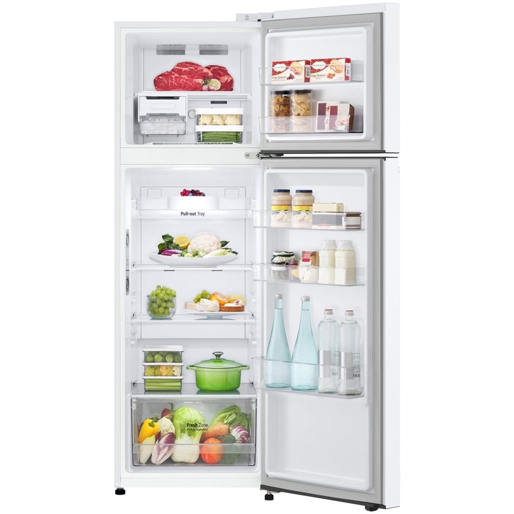 Frigider cu doua usi LG GTBV20SWGKD, Total No Frost, 266 l, H 168 cm, Clasa E, alb
