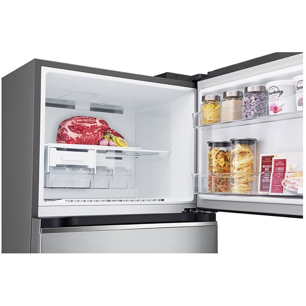 Frigider cu doua usi LG GTBV36PZGKD, No Frost, 395 l, H 176 cm, Clasa E, argintiu