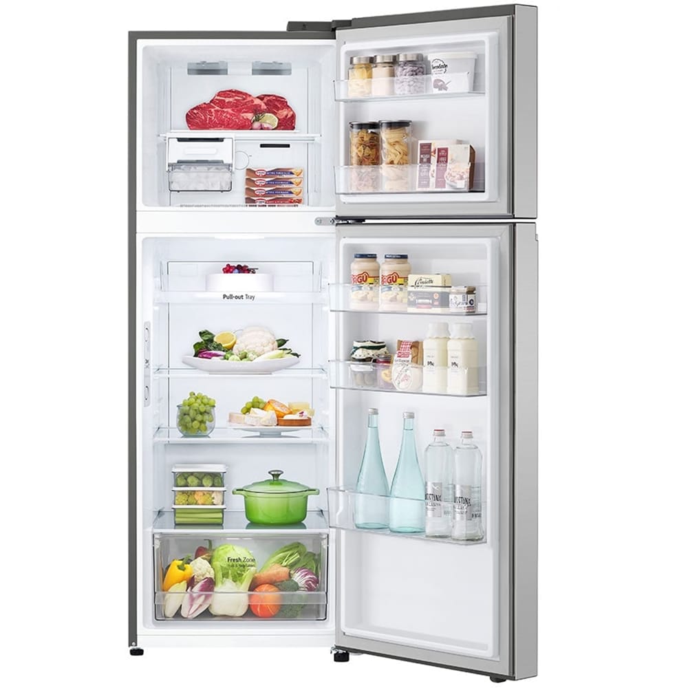 Frigider cu doua usi LG GTBV38PZGKD, No Frost, 335 l, H 172 cm, Clasa E, argintiu