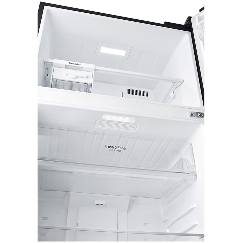 Frigider cu doua usi LG GTF744BLPZD, Total No Frost, Wi-Fi, 509 l, H 180 cm, Clasa E, Dozator apa, negru