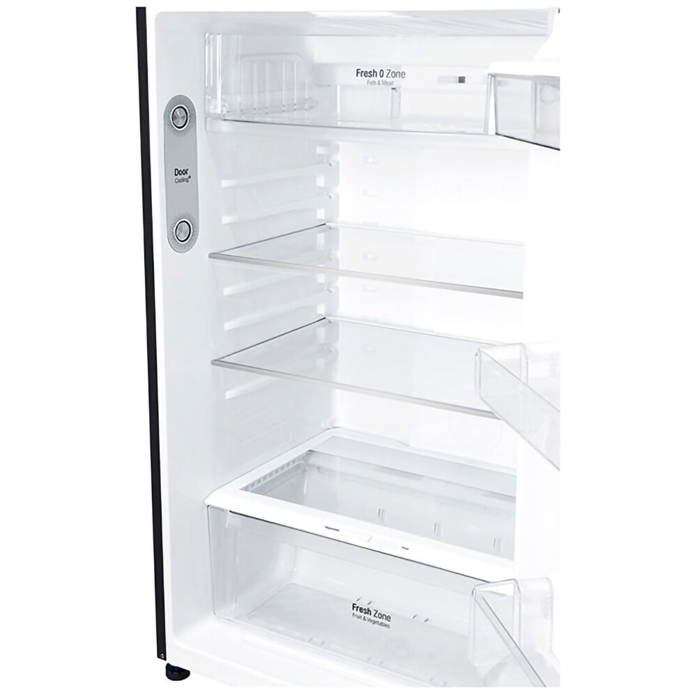Frigider cu doua usi LG GTF744BLPZD, Total No Frost, Wi-Fi, 509 l, H 180 cm, Clasa E, Dozator apa, negru