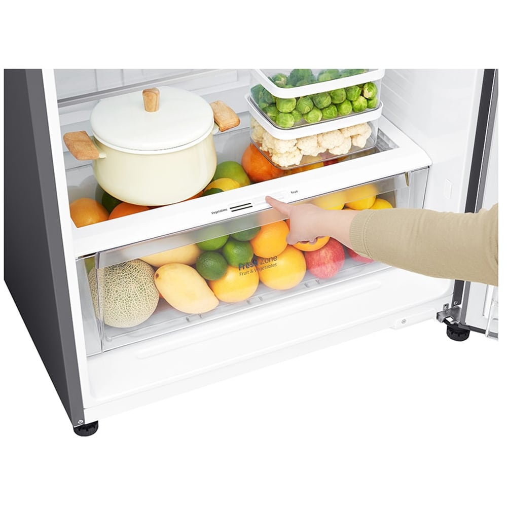 Frigider cu doua usi LG GTF744PZPZD,Total No Frost, 509 l, H 180 cm, Clasa E, Dozator apa, Wi-Fi, inox