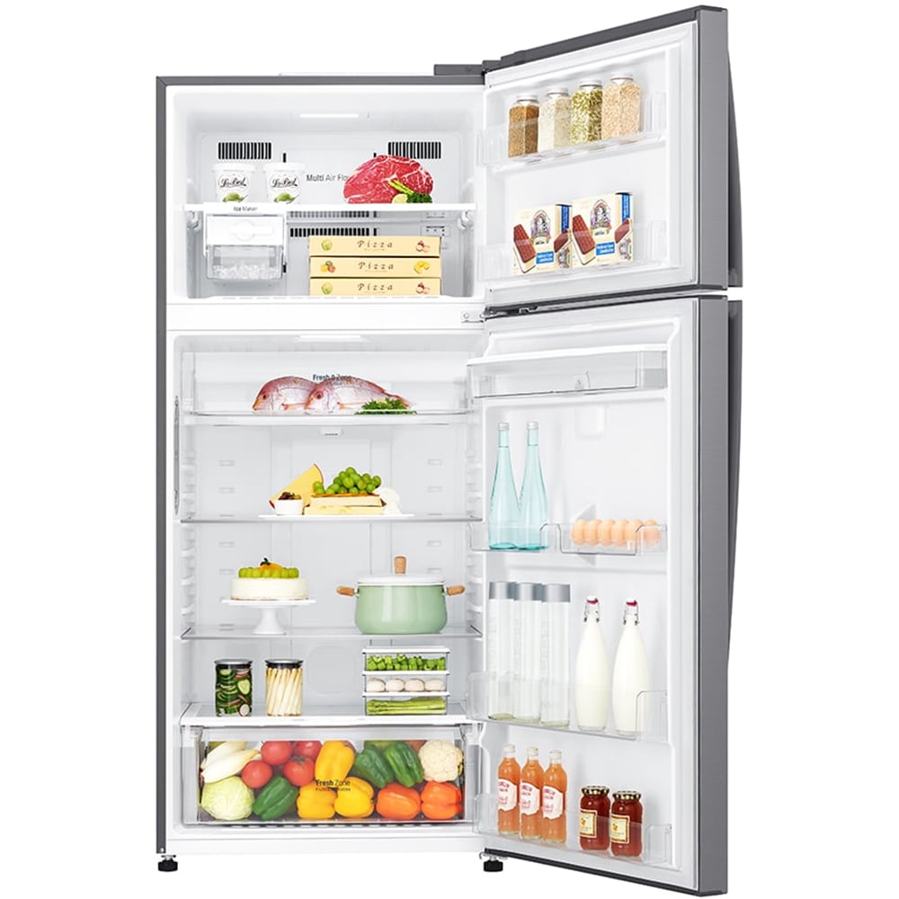 Frigider cu doua usi LG GTF744PZPZD,Total No Frost, 509 l, H 180 cm, Clasa E, Dozator apa, Wi-Fi, inox