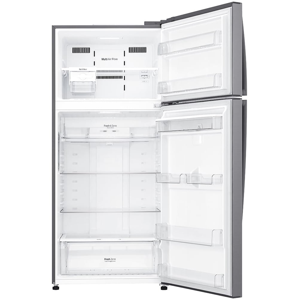 Frigider cu doua usi LG GTF744PZPZD,Total No Frost, 509 l, H 180 cm, Clasa E, Dozator apa, Wi-Fi, inox