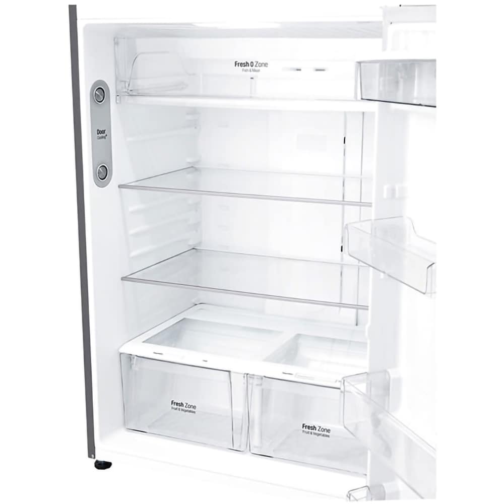Frigider cu doua usi LG GTF916PZPED, Total No Frost, 592 l, H 184 cm, Clasa E, Dozator apa, argintiu