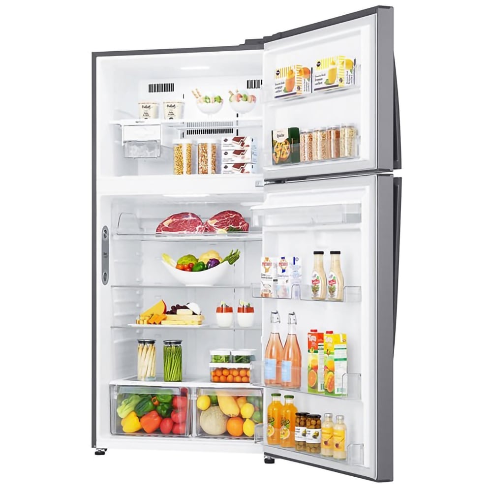 Frigider cu doua usi LG GTF916PZPED, Total No Frost, 592 l, H 184 cm, Clasa E, Dozator apa, argintiu