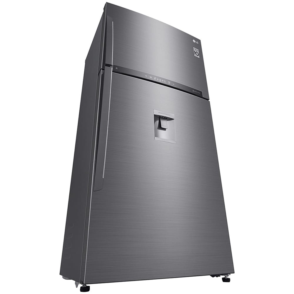 Frigider cu doua usi LG GTF916PZPYD, No Frost, 592 l, H 184 cm, Clasa E, dozator apa, argintiu