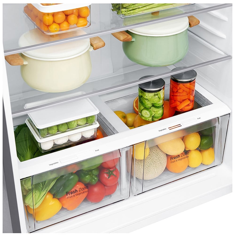 Frigider cu doua usi LG GTF916PZPYD, No Frost, 592 l, H 184 cm, Clasa E, dozator apa, argintiu