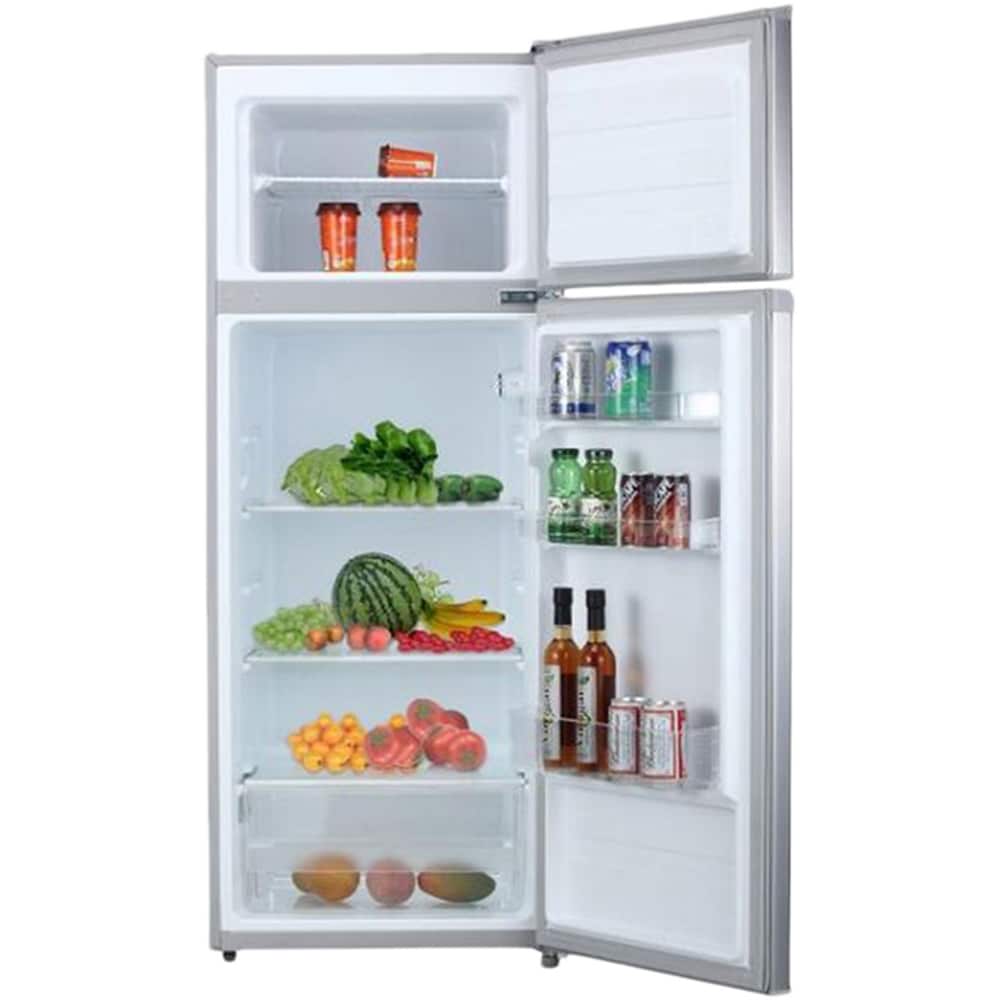 Frigider cu doua usi TESLA RD2100MS1, 207 l, H 143 cm, Clasa F, argintiu