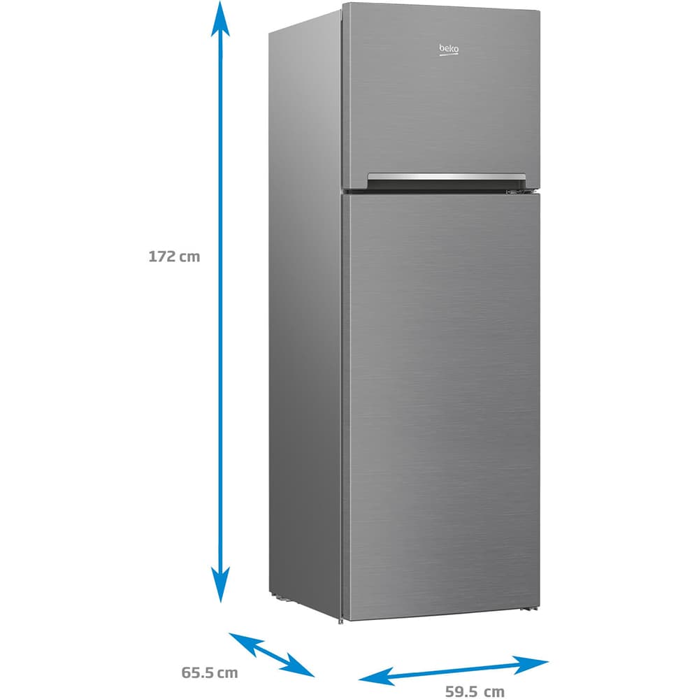 Frigider cu doua usi BEKO RDNE350K30XBN, NeoFrost, 313 l, H 172 cm, Clasa F, inox