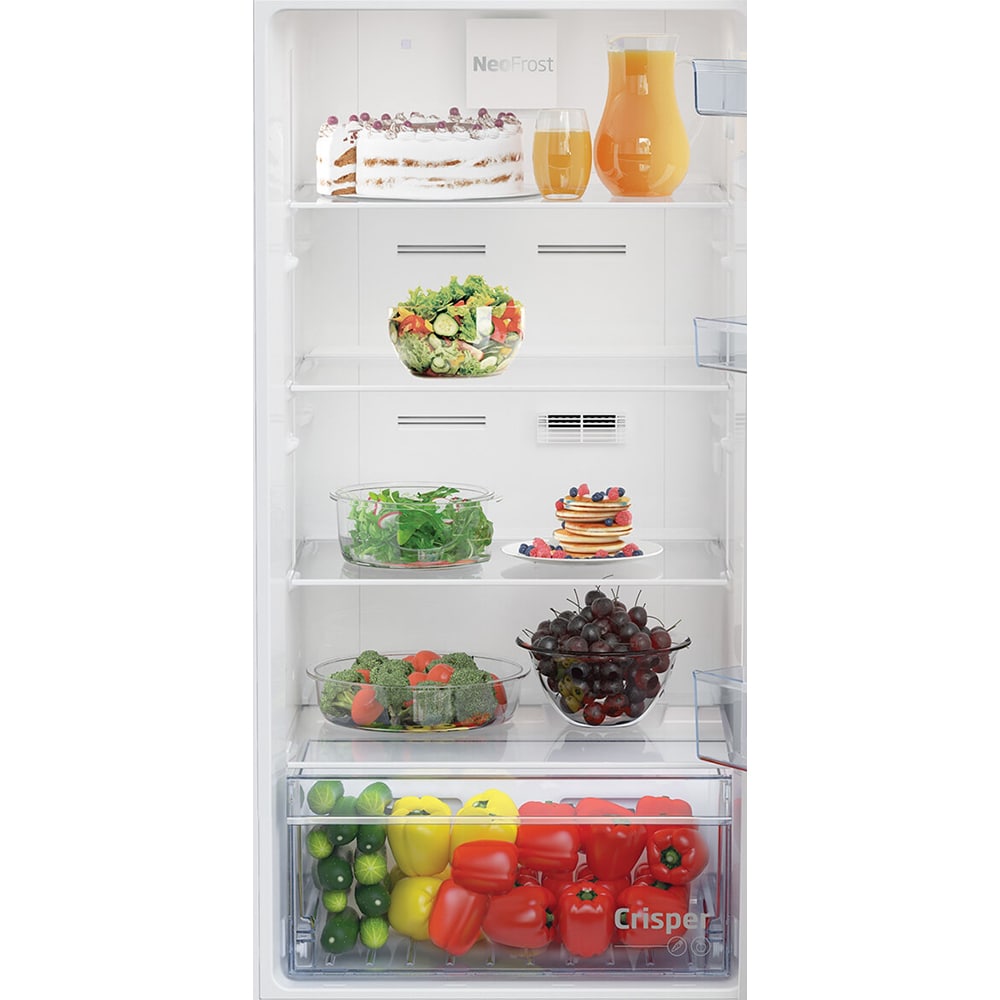 Frigider cu doua usi BEKO RDNE350K40WN, NeoFrost Dual Cooling, 316 l, H 172 cm, Clasa E, alb