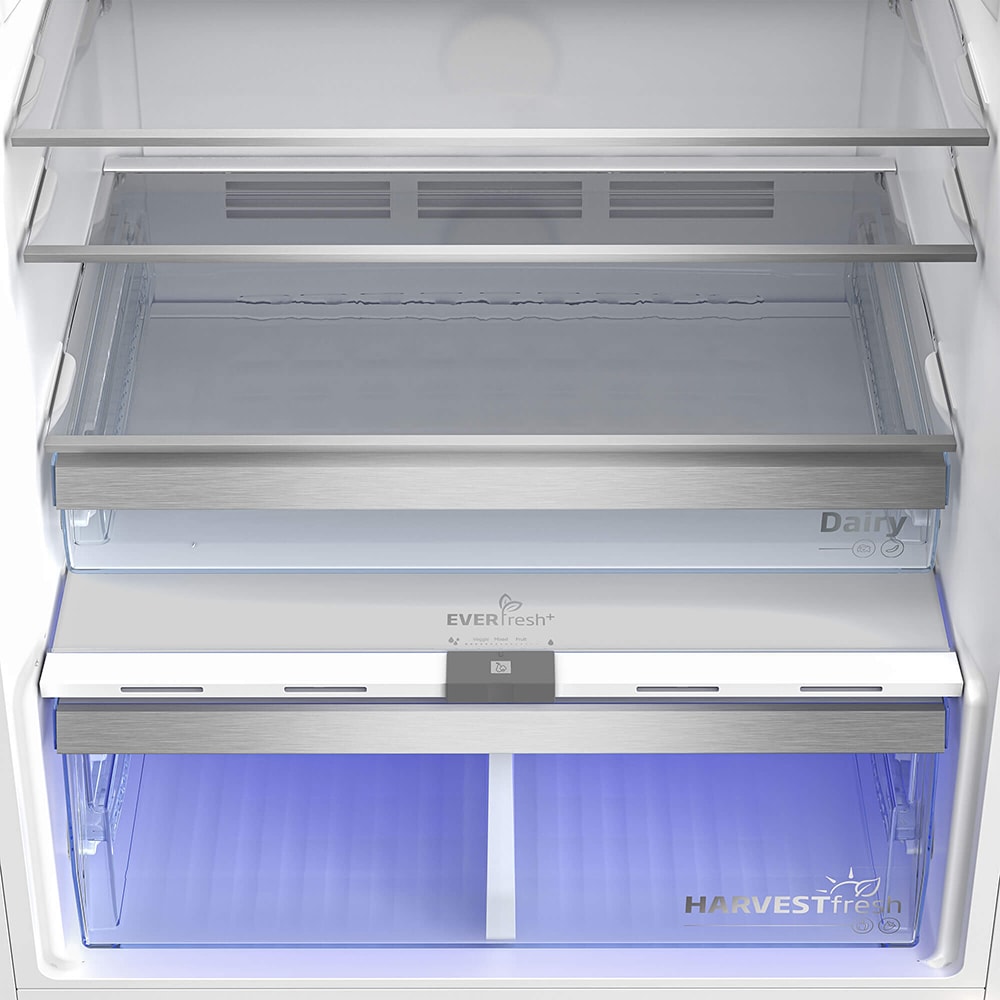 Frigider cu doua usi BEKO RDNE650E40DZXBRN, NeoFrost Dual Cooling, 630 l, H 187 cm, Clasa E, Dozator apa, dark inox