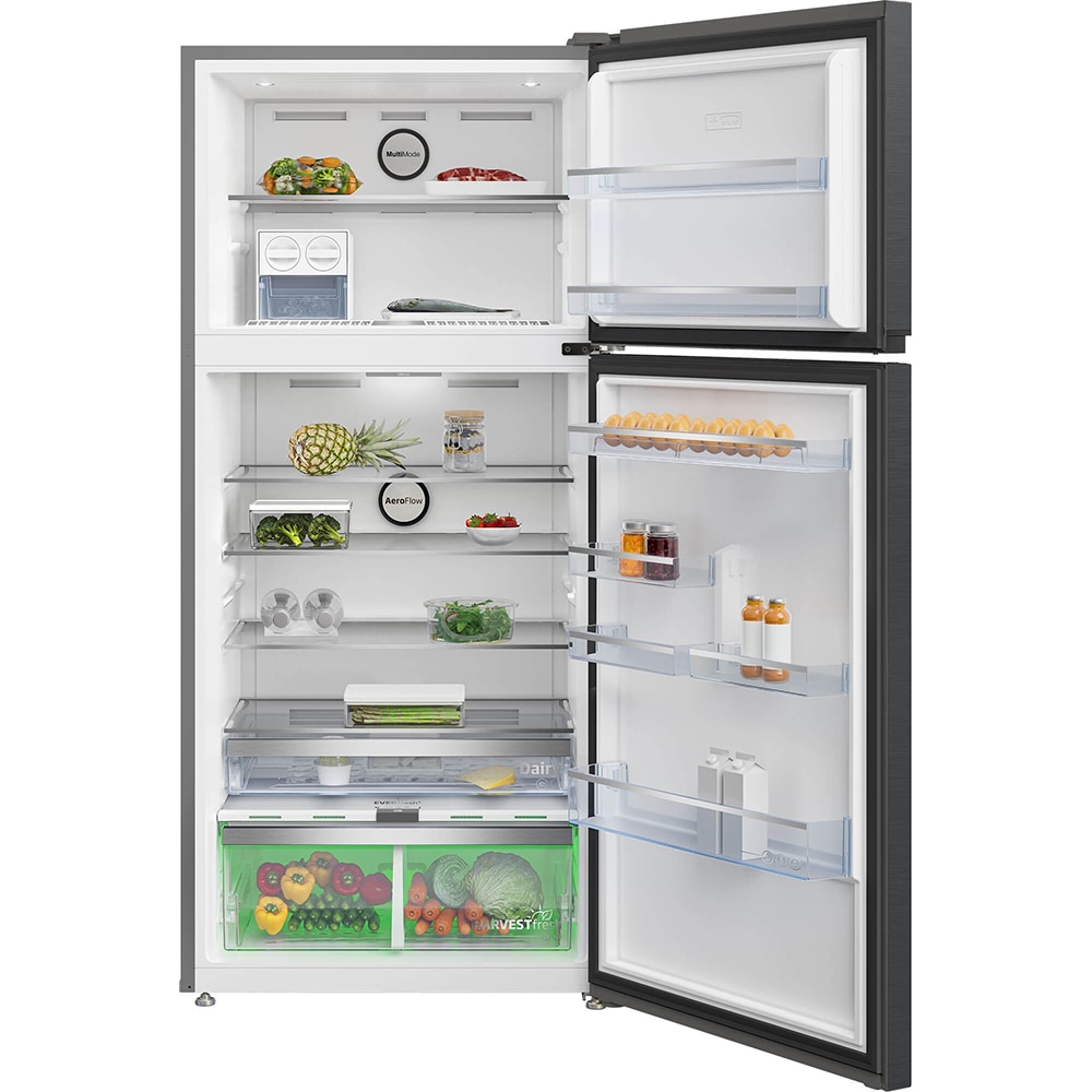 Frigider cu doua usi BEKO RDNE650E40ZXBRN, NeoFrost Dual Cooling, 630 l, H 187 cm, Clasa E, dark inox