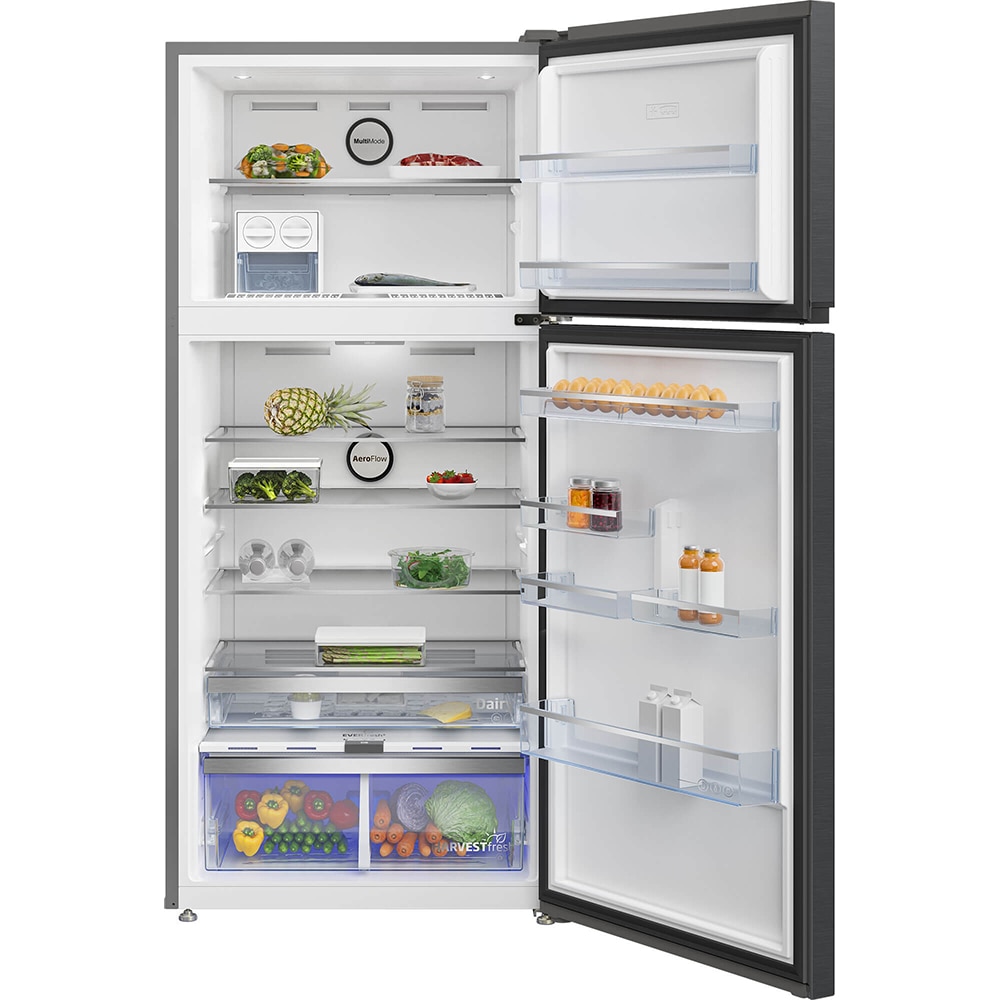 Frigider cu doua usi BEKO RDNE650E40ZXBRN, NeoFrost Dual Cooling, 630 l, H 187 cm, Clasa E, dark inox
