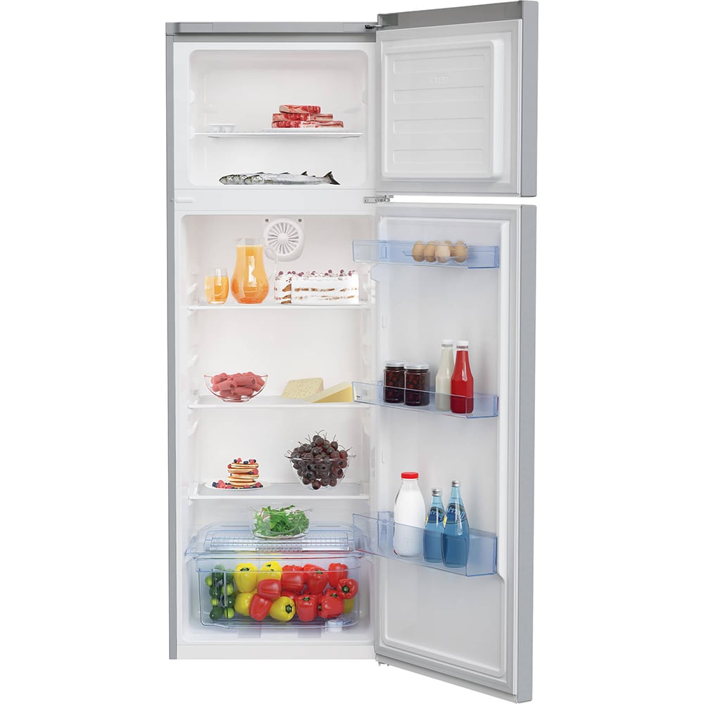 Frigider cu doua usi BEKO RDSA310M40SN, 306 l, H 175 cm, Clasa E, argintiu