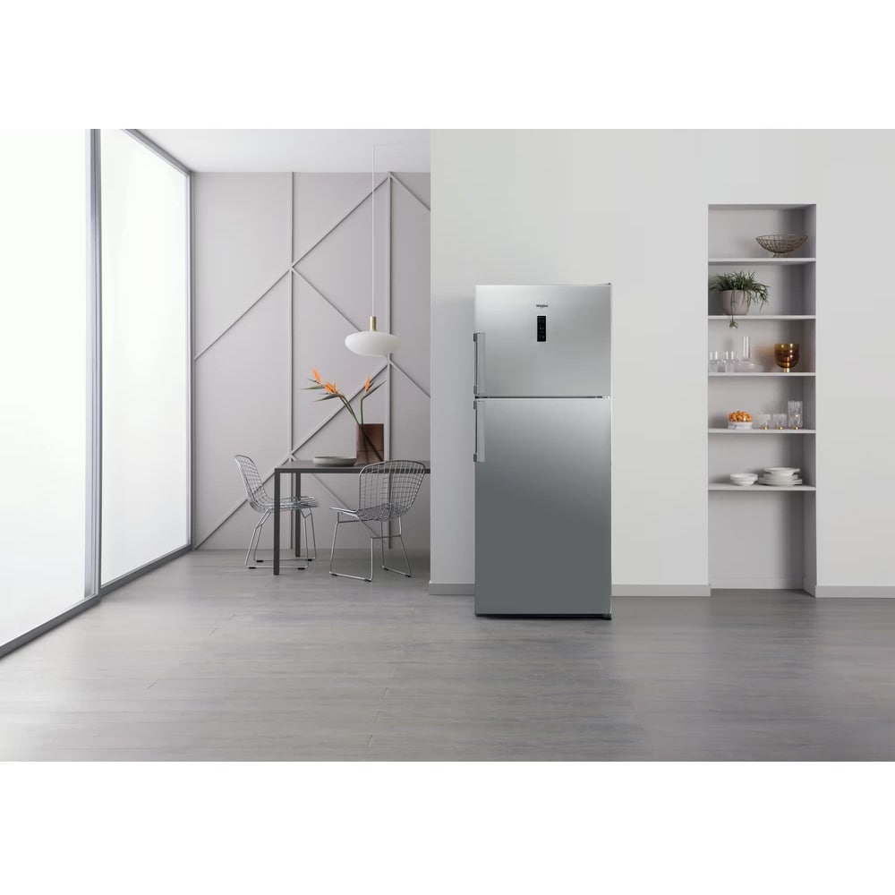 Frigider cu doua usi WHIRLPOOL WT70E 952 X, Total No Frost, 457 l, H 190 cm, Clasa E, inox