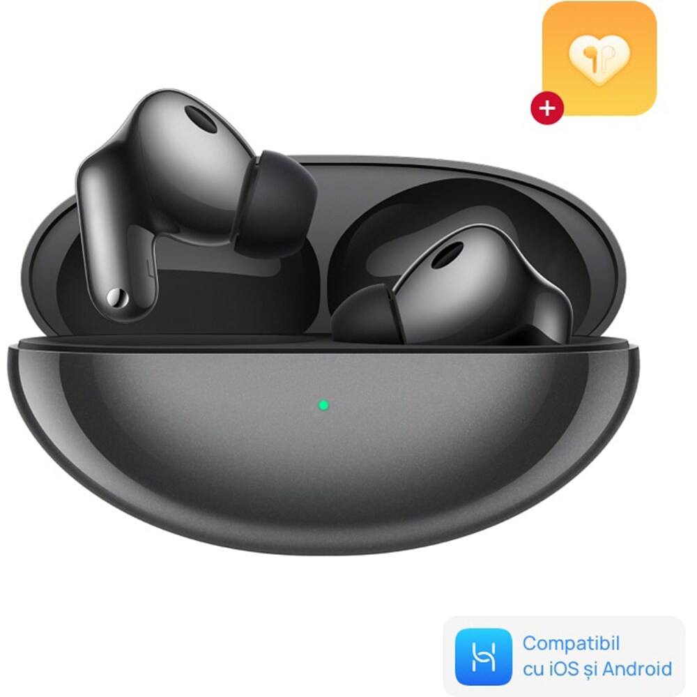 Casti HUAWEI FreeBuds Neo, True wireless, Bluetooth, In-ear, Microfon, Noise Cancelling, Black