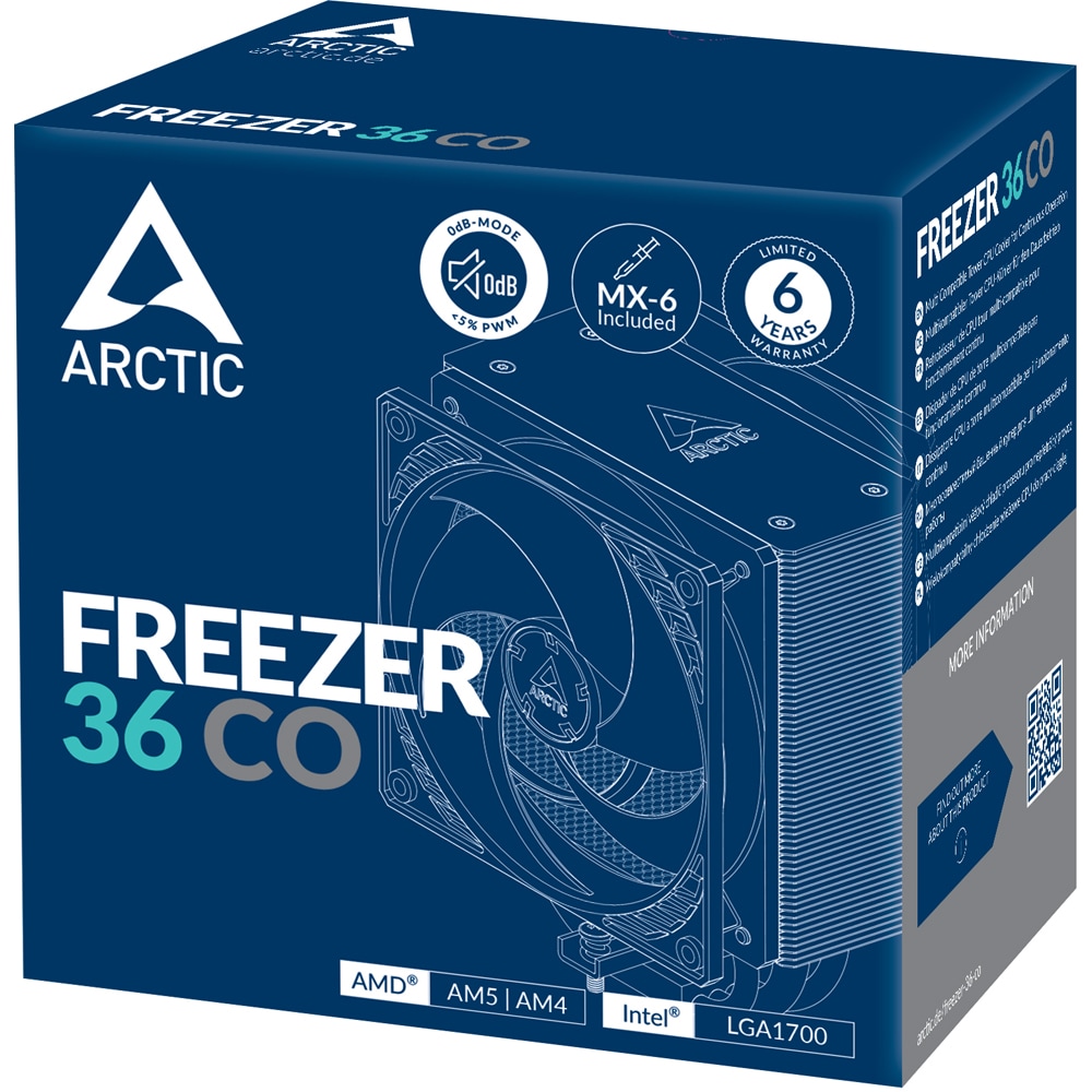 Cooler procesor ARCTIC COOLING Freezer 36 CO, 2 x 120mm, ACFRE00122A