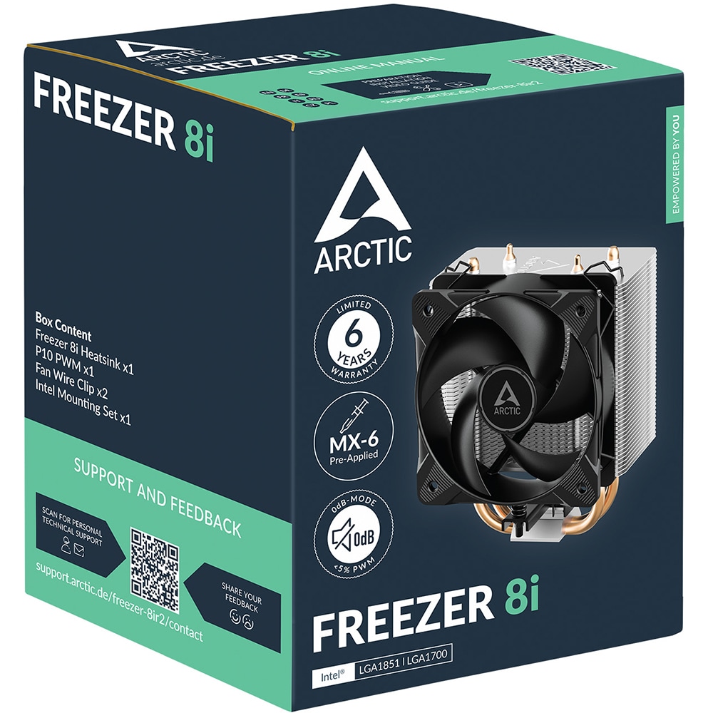 Cooler procesor ARCTIC Freezer 8i, 100mm, ACFRE00190A