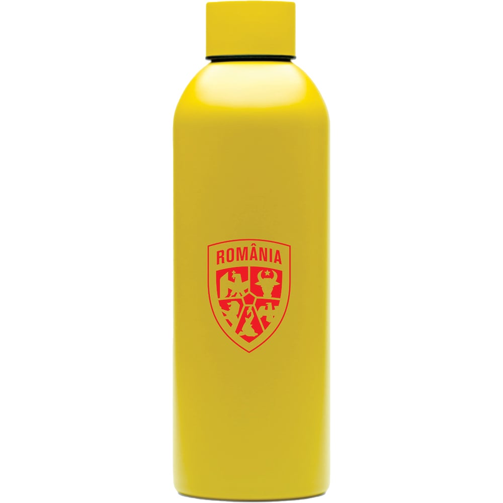 Bidon ECHIPA NATIONALA DE FOTBAL A ROMANIEI, 0.8l, aluminiu, galben