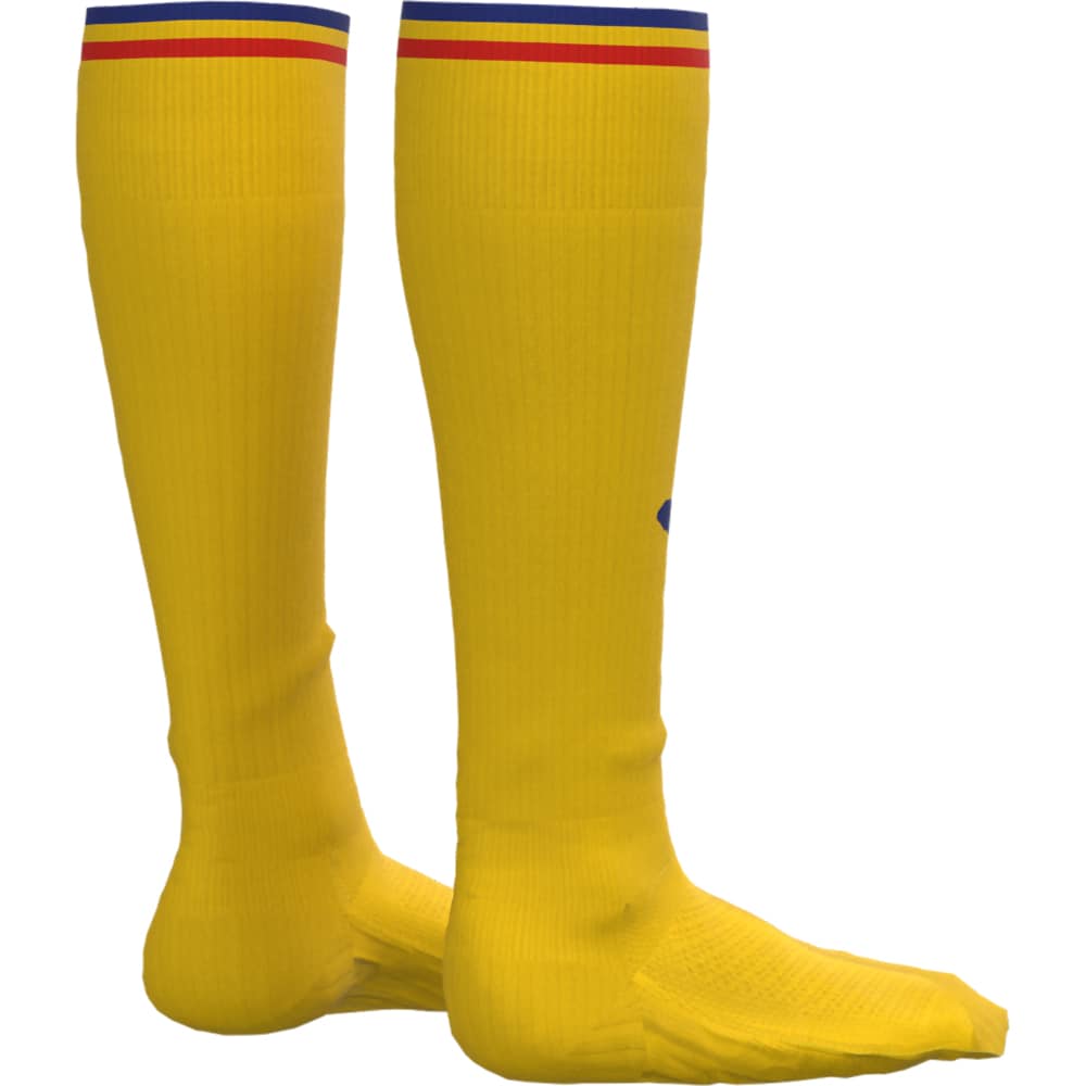 Jambiere fotbal JOMA Echipa Nationala de Fotbal a Romaniei 2023, marimea M (39-42), galben