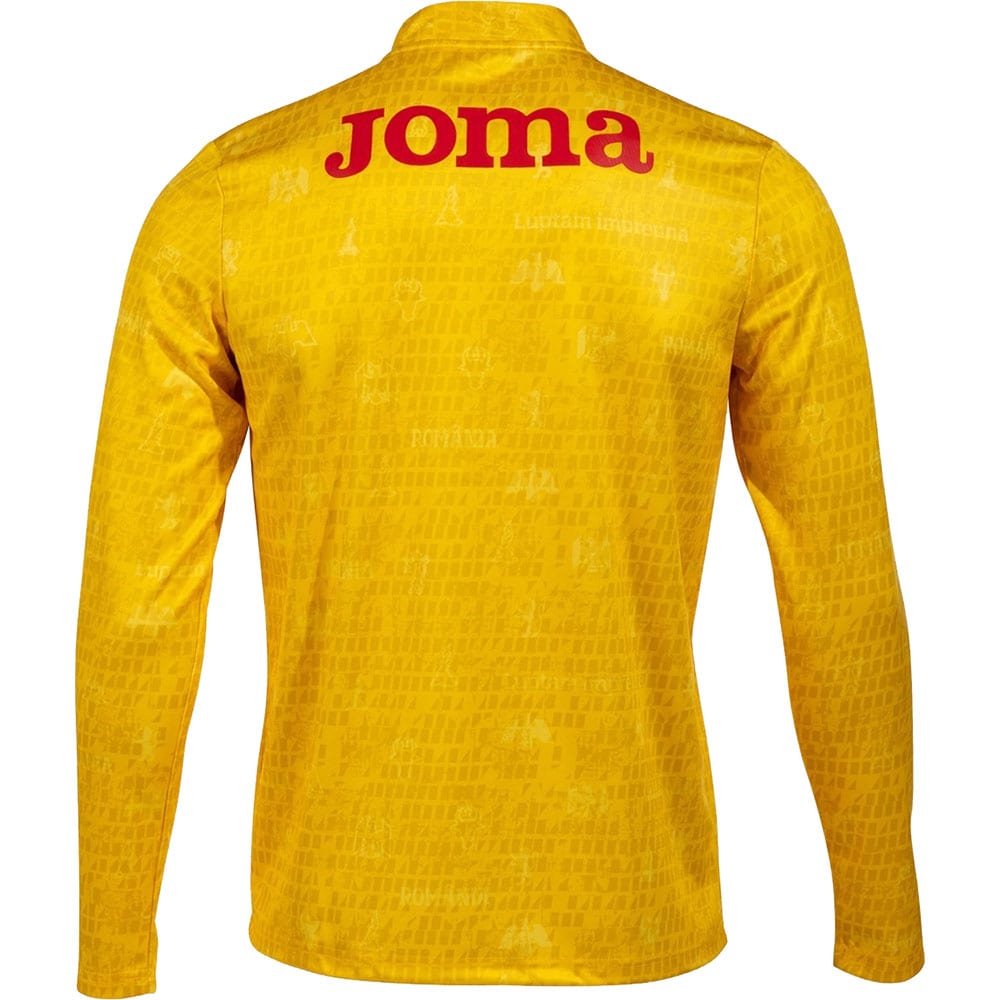 Jacheta fotbal de incalzire JOMA Echipa Nationala de Fotbal a Romaniei 2023, marimea S, galben