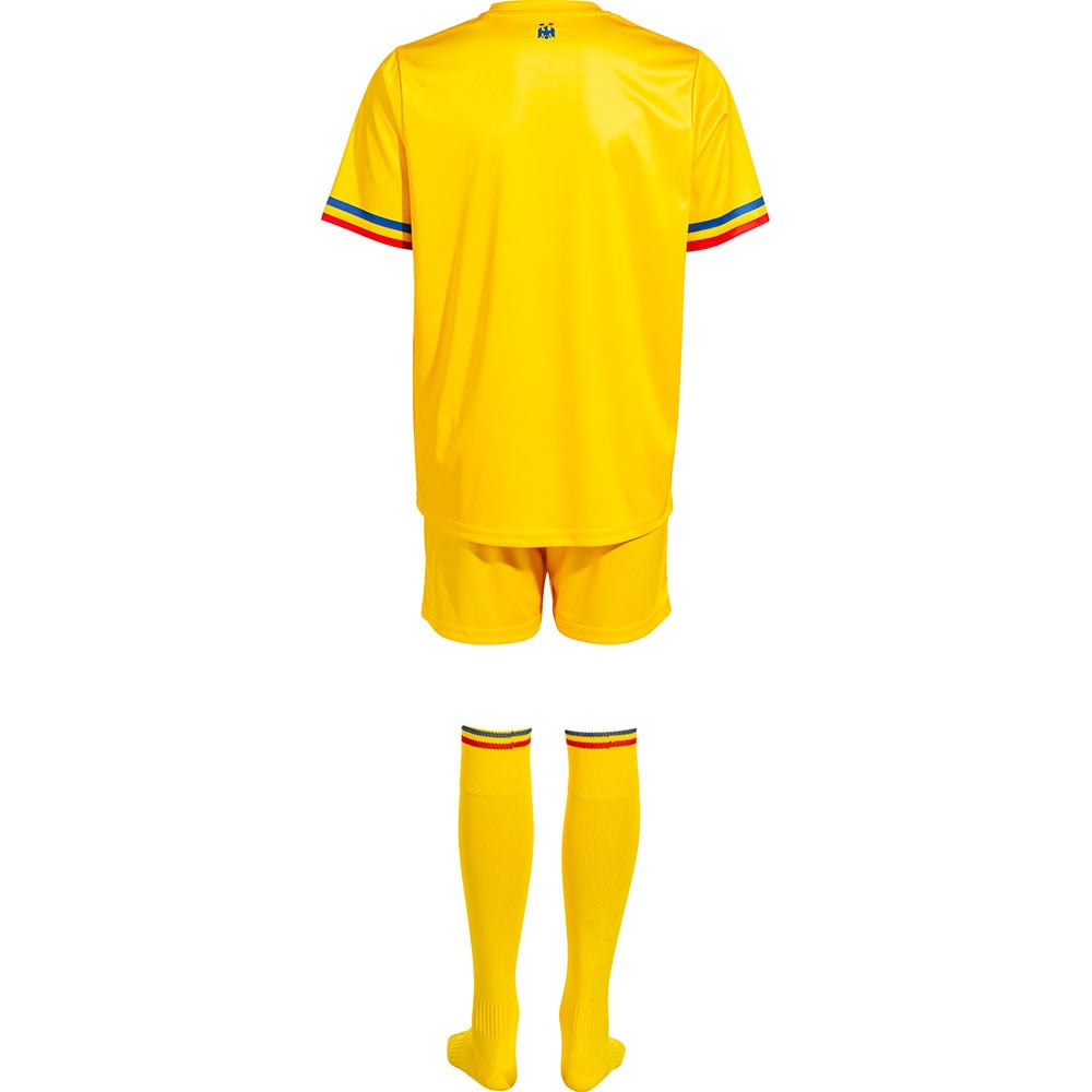 Set fotbal suporter pentru copii JOMA Echipa Nationala de Fotbal a Romaniei 2023, marimea 4XS, galben