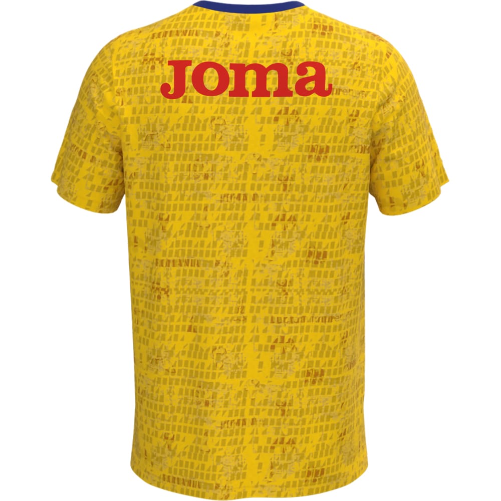 Tricou fotbal de incalzire JOMA Echipa Nationala de Fotbal a Romaniei 2023, marimea M, galben