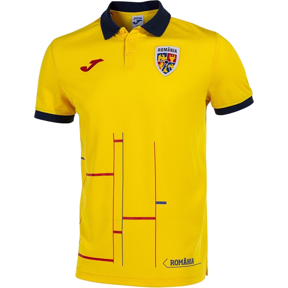Tricou fotbal de prezentare JOMA Echipa Nationala de Fotbal a Romaniei 2023, marimea L, galben
