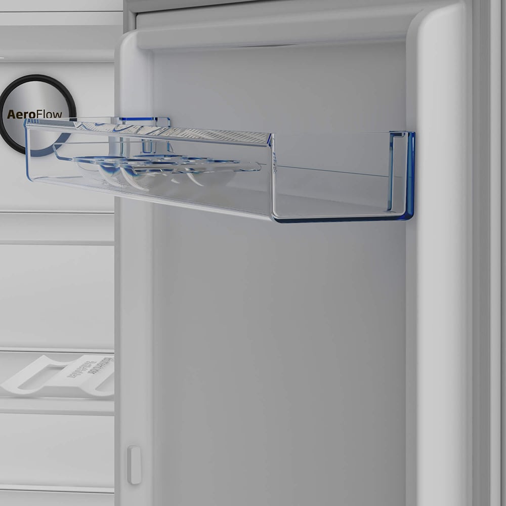 Frigider cu o usa BEKO B1RMLNE444XB, No Frost, 365 l, H 186.5 cm, Clasa E, argintiu