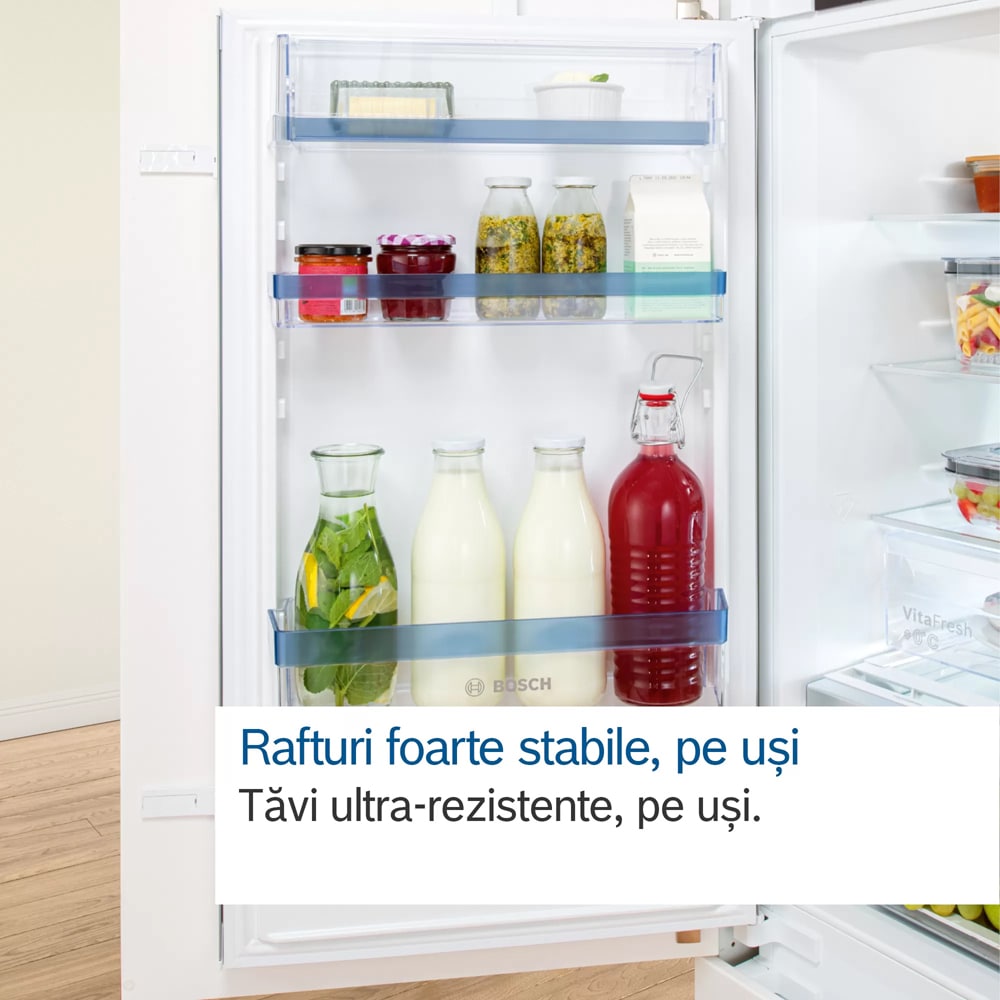 Frigider incorporabil cu o usa BOSCH KIR81VFE0, 310 l, H 177 cm, Clasa E