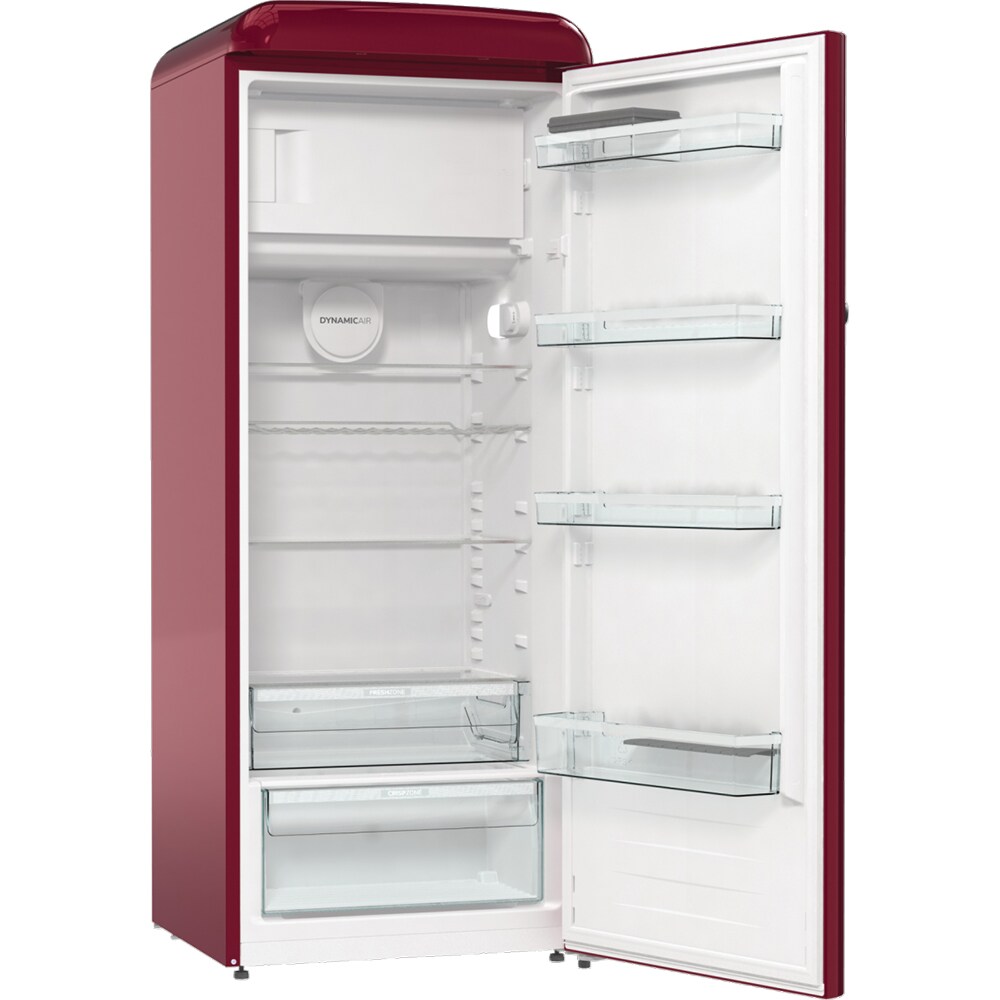 Frigider cu o usa GORENJE ORB615DR, 247 l, H 152 cm, Clasa D, rosu