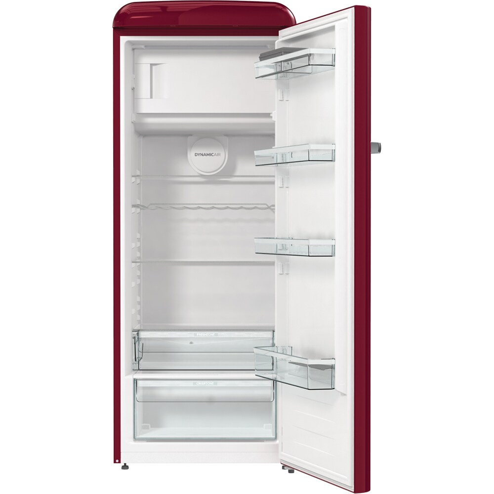 Frigider cu o usa GORENJE ORB615DR, 247 l, H 152 cm, Clasa D, rosu